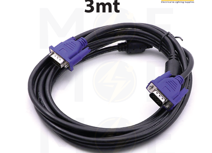VGA Cable / Monitor Cable | VGA Male to VGA Male | 3mt | وصلة