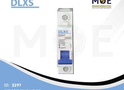 DLXS MCB DZ47-63 6kA 1P 40A | DZ47-63 | دجنتور كهرباء مفرد - قاطع كهربائي