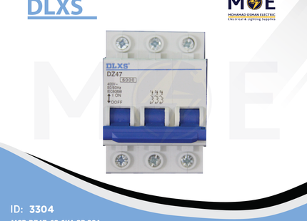 DLXS MCB DZ47-63 6kA 3P 32A | DZ47-70 | دجنتور كهرباء ثلاثة فاز