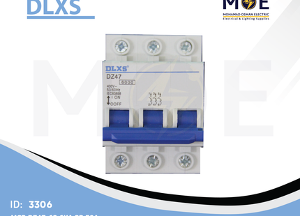 DLXS MCB DZ47-63 6kA 3P 50A | DZ47-72 | دجنتور كهرباء ثلاثة فاز