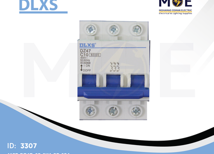 DLXS MCB DZ47-63 6kA 3P 63A | DZ47-73 | دجنتور كهرباء ثلاثة فاز