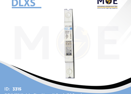 DLXS ILT-Y-230 Modular Signal Lamp Yellow 220V AC 1/2module | ILT-Y-230 | دجنتور اشارة اصفر