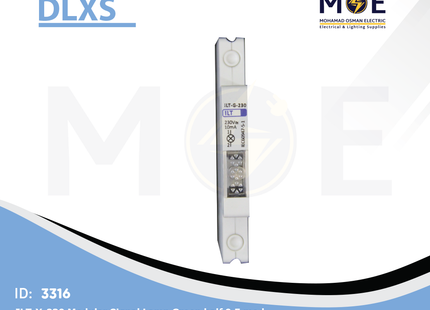 DLXS ILT-Y-230 Modular Signal Lamp Green 220V AC 1/2module | ILT-G-230 | دجنتور اشارة اخضر