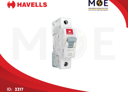 Havells MCB 10kA 1P 4A | DIJ104 | دجنتور كهرباء مفرد - قاطع كهربائي