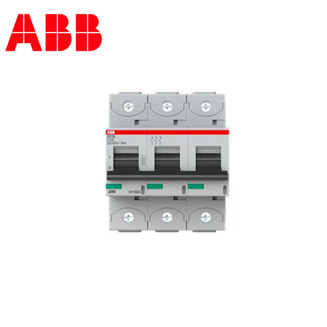 ABB MCB S283 C100 3P 6kA 100A | GHS2830001R0824 | دجنتور كهرباء ثلاثة فاز