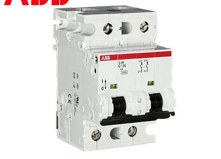 ABB MCB S292 C100 2P 10KA 100A | GHS2922001R0824 | دجنتور صناعي على سكة