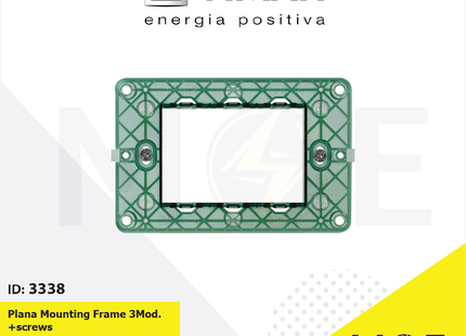Vimar Plana Mounting Frame 3module +screws | 14613 | شاسي مثلثة