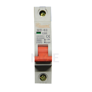 Hiquel MCB MSC-63 6kA 1P 50A | MSC | دجنتور كهرباء مفرد - قاطع كهربائي