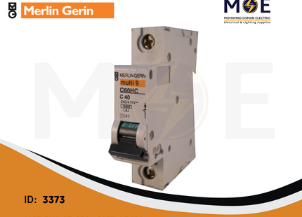 Merlin Gerin MCB 3kA 1P 40A | MCB-1P40A | دجنتور كهرباء مفرد - قاطع كهربائي