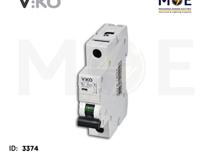 VIKO MCB 3VTB 3kA 1P 2.5A | 3VTB | دجنتور كهرباء مفرد - قاطع كهربائي