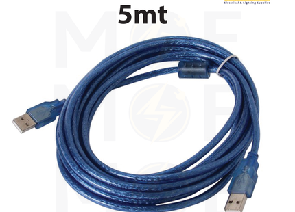 USB Cable | 2.0 USB A Male to USB A Male 5mt | وصلة يو اس بي