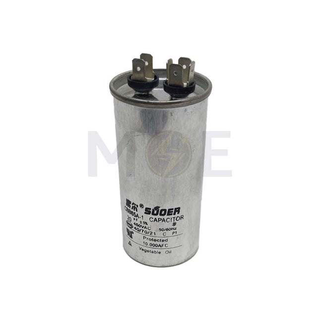 SUOER Air Conditioner Compressor Running Capacitor 20UF 450V  CBB65A-1