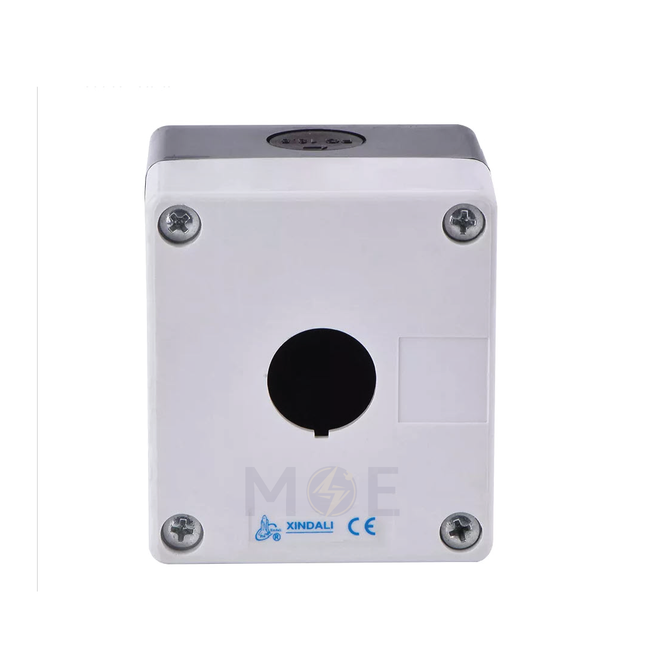 Xindali Control Box Push Button IP54 1Hole 22mm | LAY5-BEN01 BP01 BE01P CA-BX | علبة ظاهرة