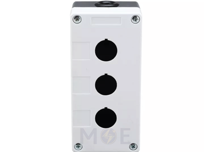 Xindali Control Box Push Button IP54 3Hole 22mm | LAY5-BP03 | علبة ظاهرة