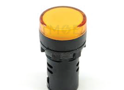 ORIENT Pilot Light / signal Lamp Yellow AC/DC 24V 22mm | Temoin 22mm AD22-24V YL | لمبة اشارة اصفر