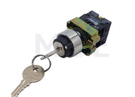 3428-Xindali Selector Switch+key NO 22mm 0-M | BG45