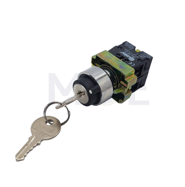 3428-Xindali Selector Switch+key NO 22mm 0-M | BG45
