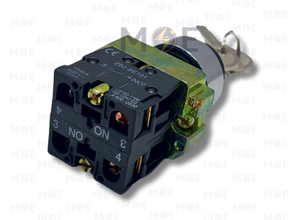 Xindali Selector Switch+key NO/NO 22mm 1-0-M | BG85 | مفتاح مع مارش