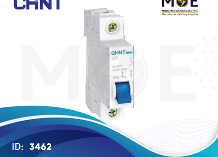 Chint MCB EB G 6kA 1P 2A | TE0002-187480 | دجنتور كهرباء مفرد - قاطع كهربائي