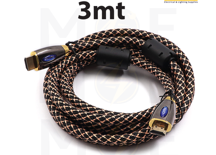 HDMI Cable Gold 3mt | 294893 | وصلة فيديو غولد