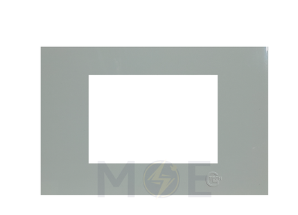 G-TECH Cover Plate Square for F-Series White 3module | F003 | بلاك بلاستيك ابيض