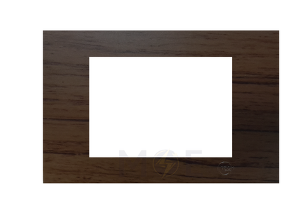 G-TECH Cover Plate Square for F-Series ( A011-1/ Wood Grain ) 3module | F013 | بلاك بلاستيك خشبي