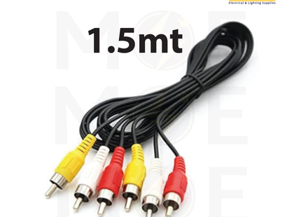 NOVA RCA Cable | AV Cable 3xRCA Male 1.5mt | وصلة