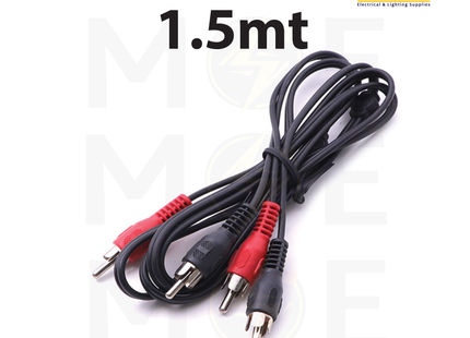 RCA Cable | 2x RCA Male Cable 1.5mt | وصلة فيديو