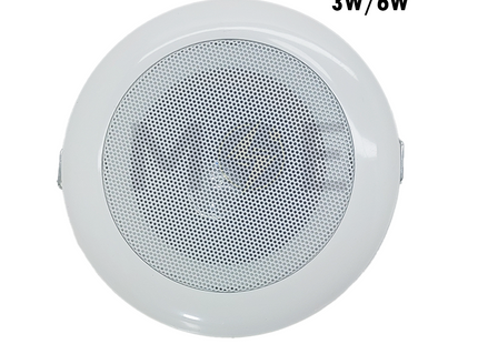 Nova Recessed Mounted Speaker Round White 70V100V 3W6W 3.8inch (9.7cm) Cut-Out  JL-803 سبيكر مدور مخفي ابيض