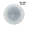 Nova Recessed Mounted Speaker Round White 70V100V 3W6W 3.8inch (9.7cm) Cut-Out  JL-803 سبيكر مدور مخفي ابيض