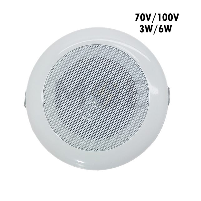 Nova Recessed Mounted Speaker Round White 70V100V 3W6W 3.8inch (9.7cm) Cut-Out  JL-803 سبيكر مدور مخفي ابيض