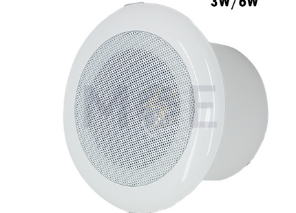 Nova Recessed Mounted Speaker Round White 70V100V 3W6W 3.8inch (9.7cm) Cut-Out  JL-803 سبيكر مدور مخفي ابيض