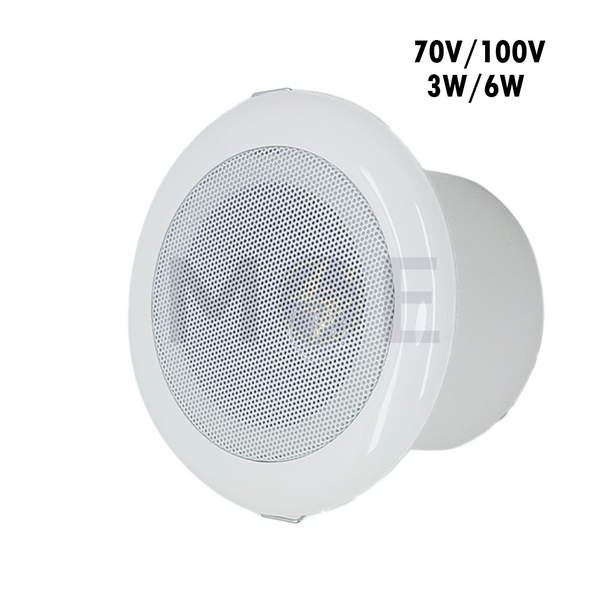 Nova Recessed Mounted Speaker Round White 70V100V 3W6W 3.8inch (9.7cm) Cut-Out  JL-803 سبيكر مدور مخفي ابيض