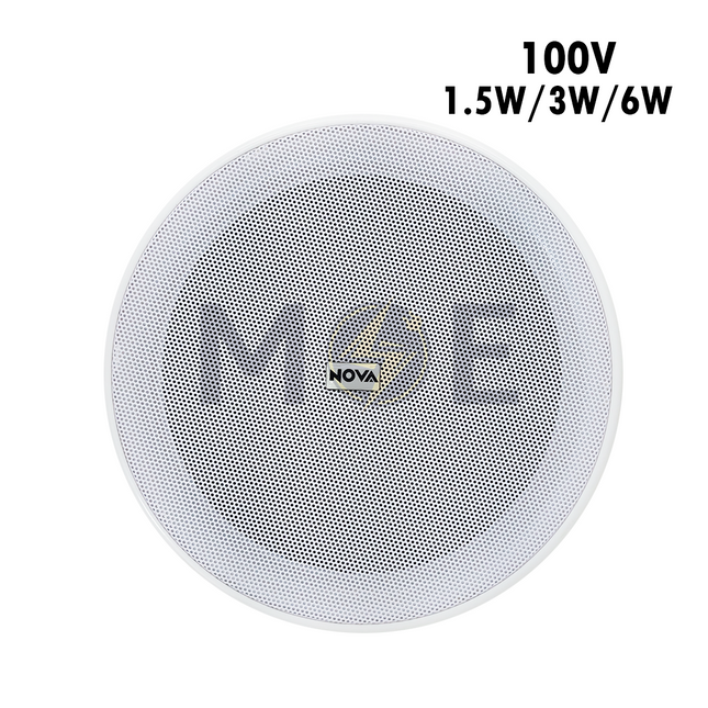 Nova Recessed Mounted Speaker Round White 100V 1.5W3W6W 6.8inch (17.5cm) Cut-Out  JL-806 سبيكر مدور مخفي ابيض