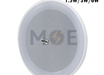 Nova Recessed Mounted Speaker Round White 100V 1.5W3W6W 6.8inch (17.5cm) Cut-Out  JL-806 سبيكر مدور مخفي ابيض