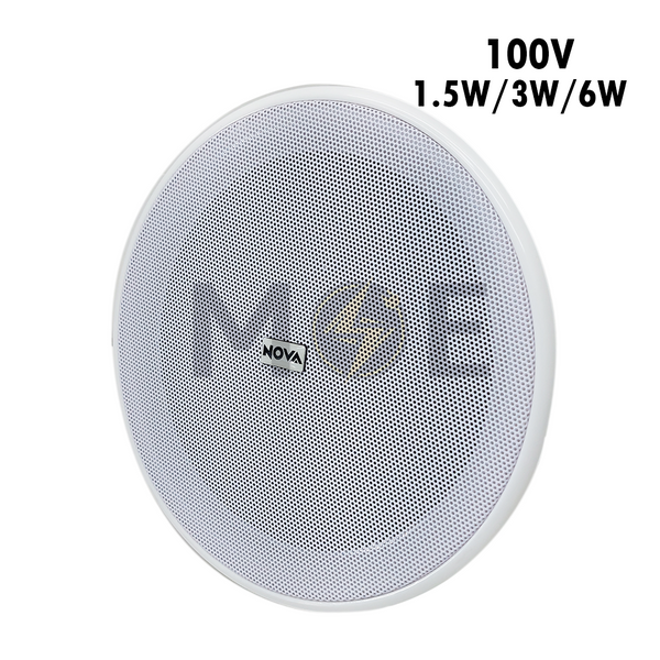 Nova Recessed Mounted Speaker Round White 100V 1.5W3W6W 6.8inch (17.5cm) Cut-Out  JL-806 سبيكر مدور مخفي ابيض