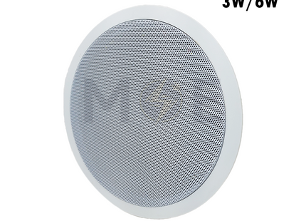 Nova Recessed Ceiling Speaker Round White 70V/100V 3W/6W 8.6inch (22cm) Cut-Out | JL سبيكر مدور مخفي ابيض