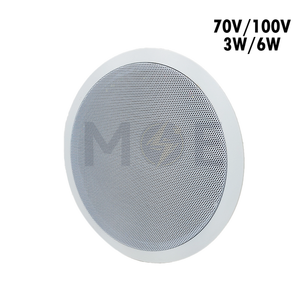 Nova Recessed Ceiling Speaker Round White 70V/100V 3W/6W 8.6inch (22cm) Cut-Out | JL سبيكر مدور مخفي ابيض