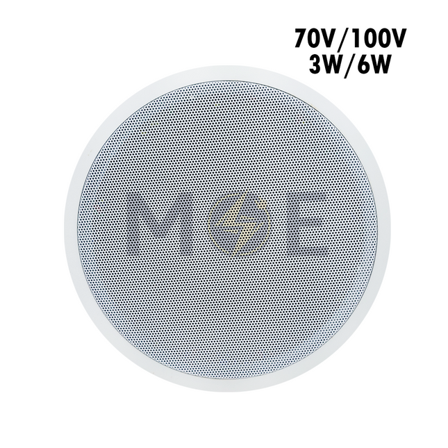 Nova Recessed Ceiling Speaker Round White 70V/100V 3W/6W 8.6inch (22cm) Cut-Out | JL سبيكر مدور مخفي ابيض