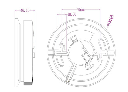 Lexing stand-alone photoelectric smoke detector alarm | LX-SO-98A | حساس دخان