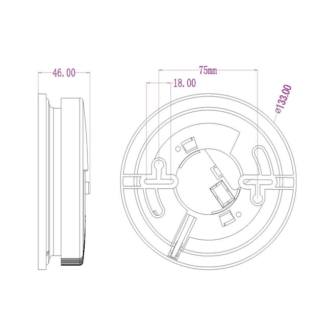 Lexing stand-alone photoelectric smoke detector alarm | LX-SO-98A | حساس دخان