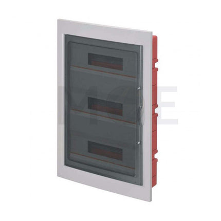 Elettrocanali IP40 Flush Mount Distribution Board Smoked Door Gray 430x618x80mm 3Rx18module 54module | EC-63054 G 1