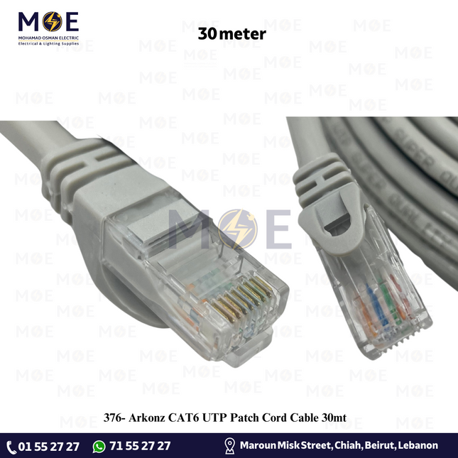 Arkonz CAT6 UTP Patch Cord Cable 30mt