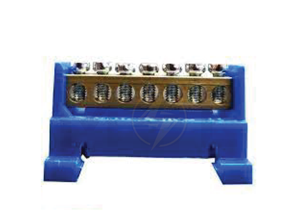 Forma Busbar brass bar with box 7way 16mm BLUE | FO 01BC507B - BBT-1-7 | بارنتر