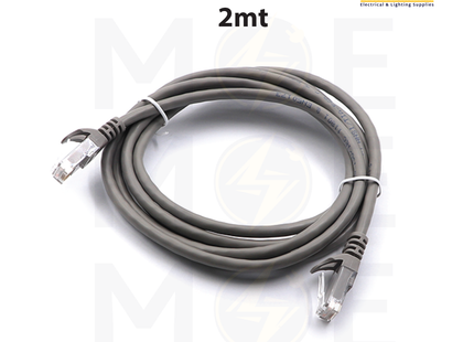 Dintek CAT6 UTP Patch Cord Cable Gray 2mt | وصلة باتش كورد رمادي