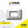 Vimar Plana Cover Plate brushed Aluminum 3module | 14653.81