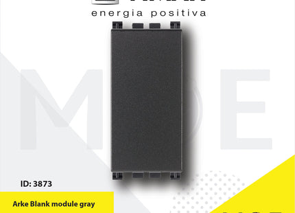 VIMAR Arke Blank module Gray | 19041 | سدة مفردة رمادي