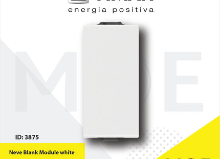 VIMAR Neve Blank module White | 09041 | سدة مفردة ابيض