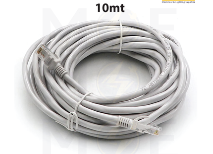 Dintek CAT6 UTP Patch Cord Cable Gray 10mt | وصلة باتش كورد رمادي