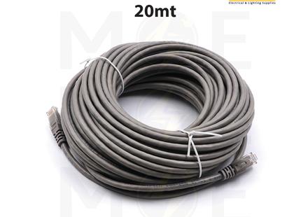 Dintek CAT6 UTP Patch Cord Cable Gray 20mt | وصلة باتش كورد رمادي